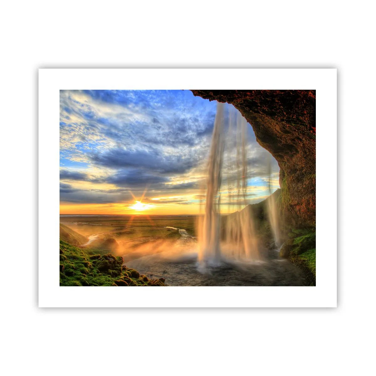 Póster - El mundo tras el velo de las gotas - 50x40 cm