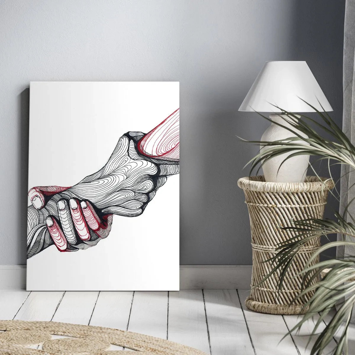 Cuadro sobre lienzo - Impresión de Imagen - Estás en buenas manos - 45x80 cm