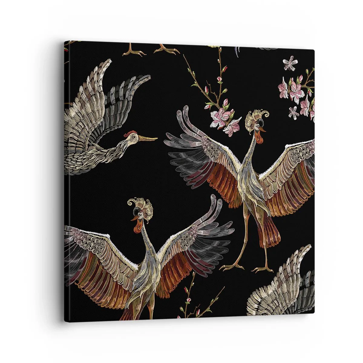 Cuadro sobre lienzo - Impresión de Imagen - Aves de cuento de hadas - 30x30 cm