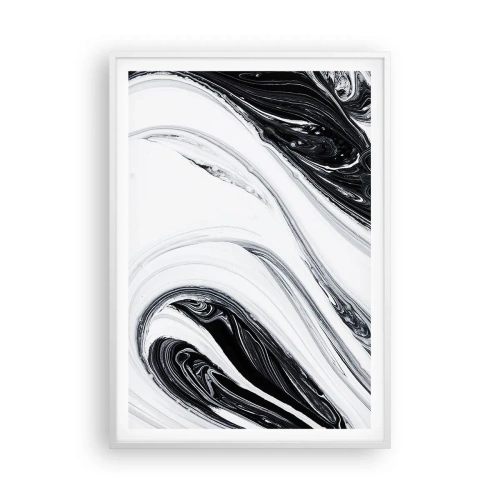 Póster en marco blanco - Combinando opuestos - 70x100 cm