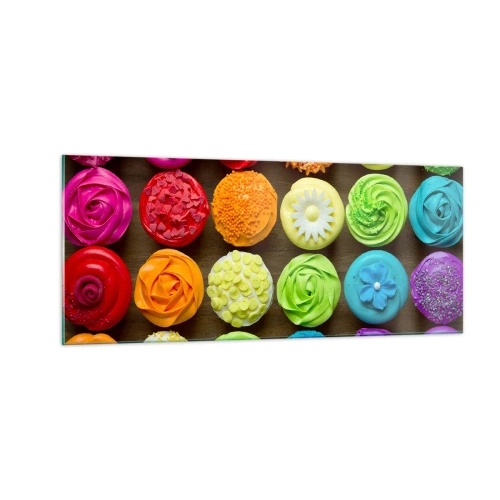 Cuadro sobre vidrio - Impresiones sobre Vidrio - Cada uno diferente - todos deliciosos - 100x40 cm