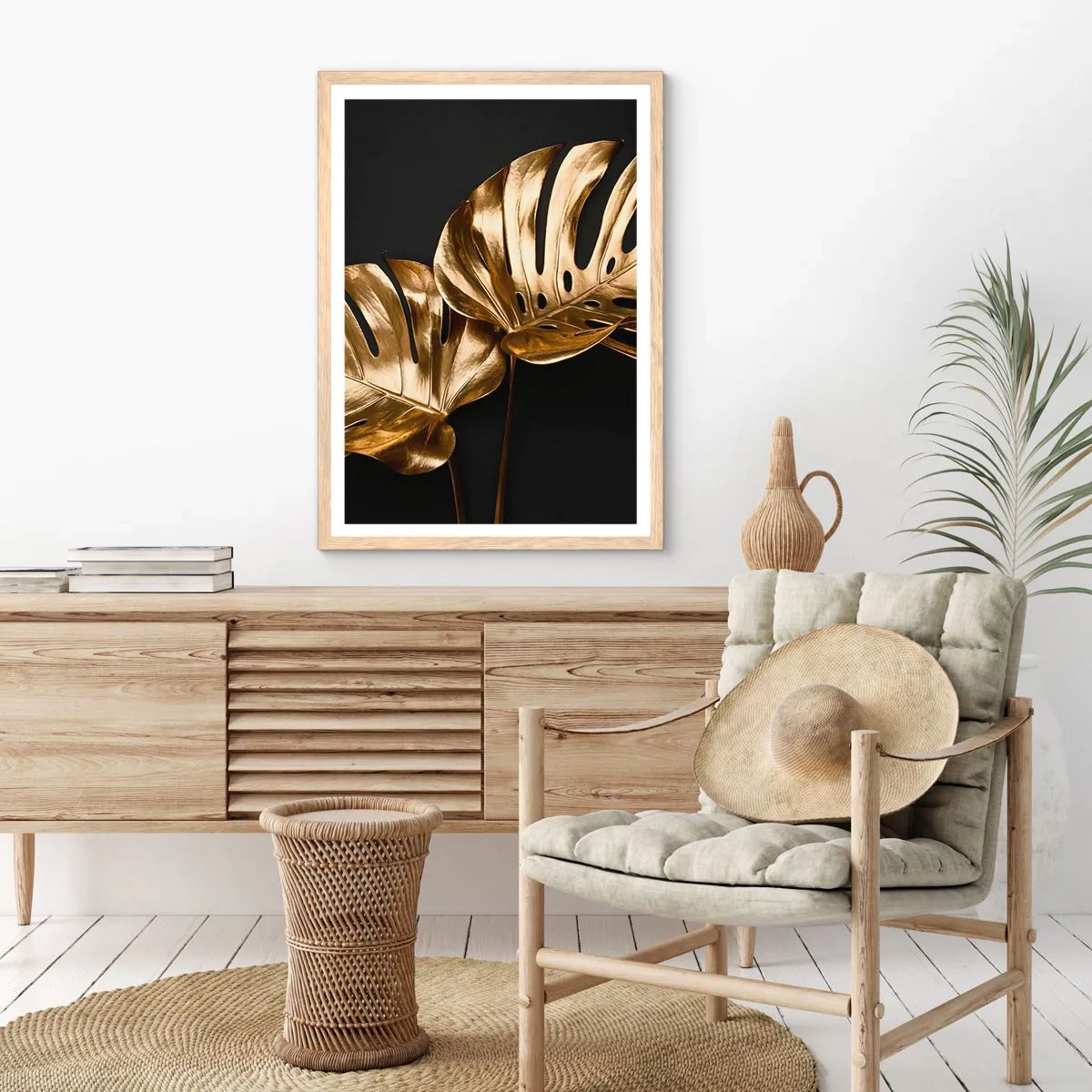 Póster en marco roble claro - Tesoros de la naturaleza - 40x50 cm