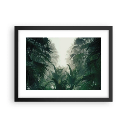 Póster en marco negro - Misterio tropical - 40x30 cm