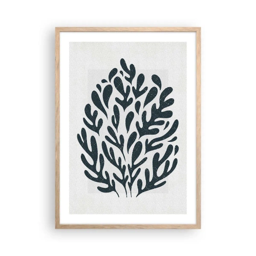 Póster en marco roble claro - Formas de la naturaleza - 50x70 cm