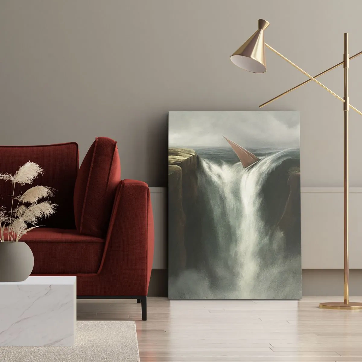 Cuadro sobre lienzo - Impresión de Imagen - Precauciones de la vida - 65x120 cm