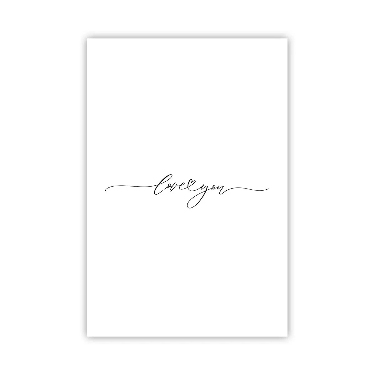 Póster - Negro sobre blanco - 61x91 cm