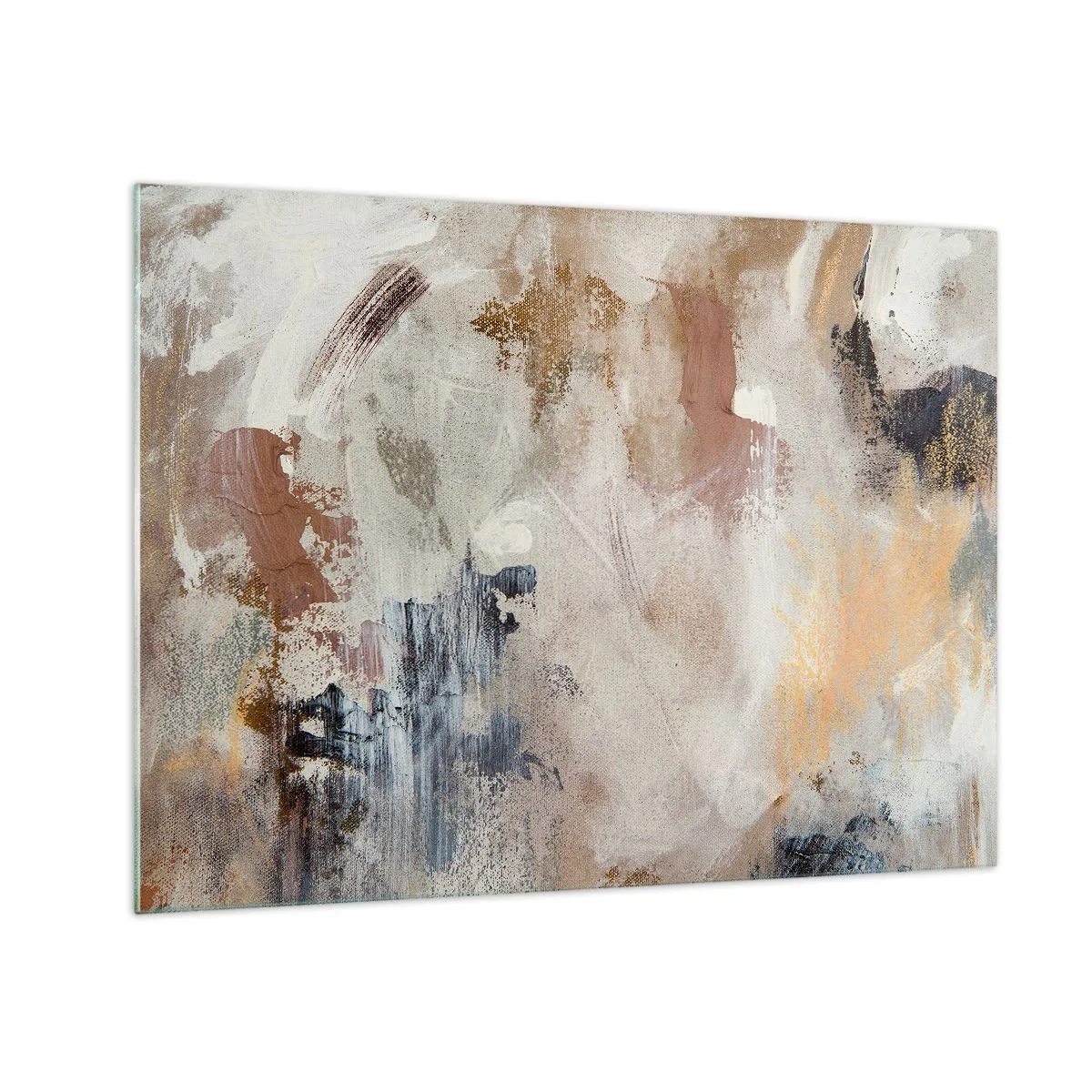 Cuadro sobre vidrio - Impresiones sobre Vidrio - Abstracción brumosa - 70x50 cm
