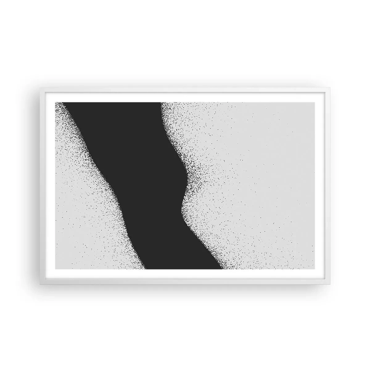 Póster en marco blanco - Equilibrio suave - 91x61 cm