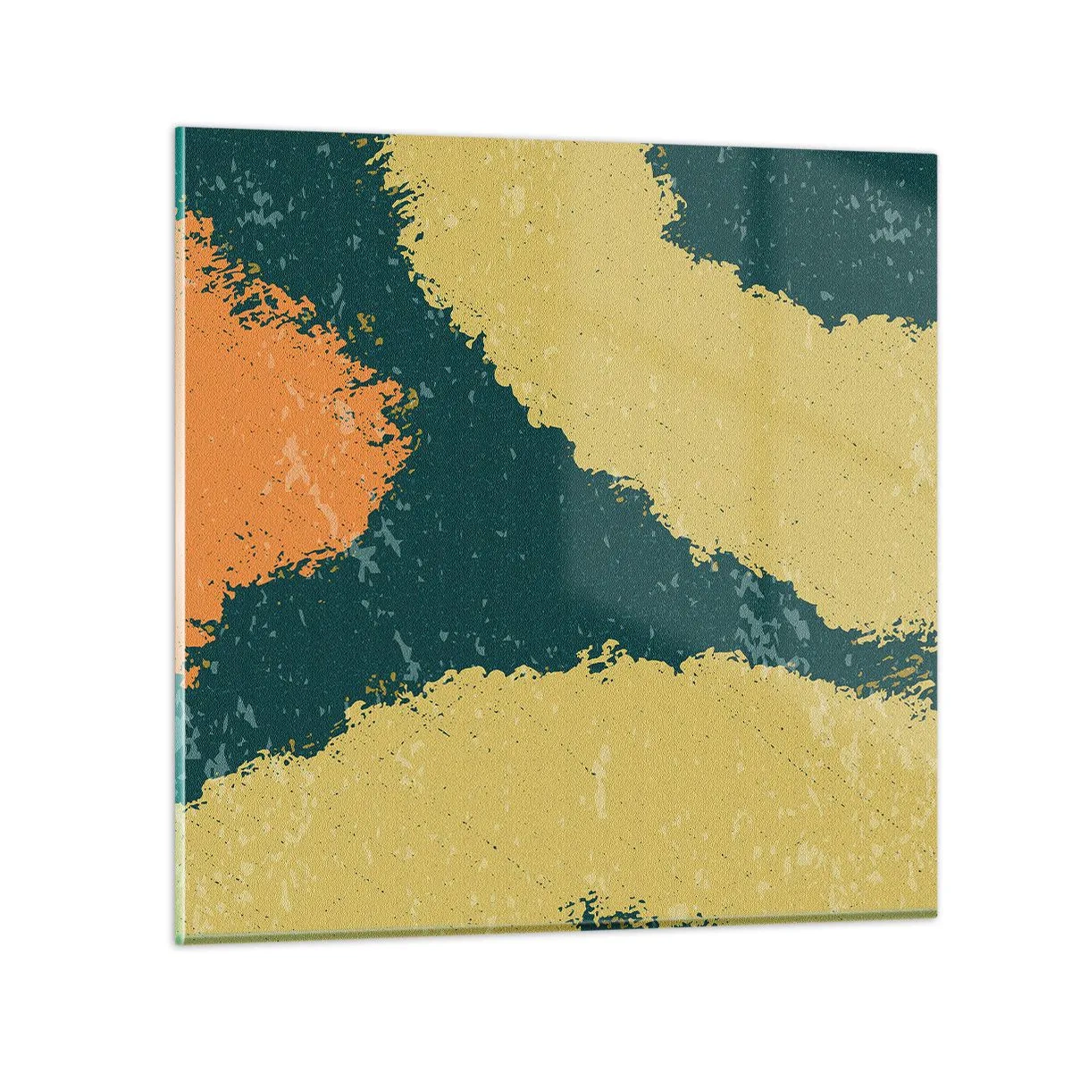 Cuadro sobre vidrio - Impresiones sobre Vidrio - Abstracción - a cámara lenta - 30x30 cm