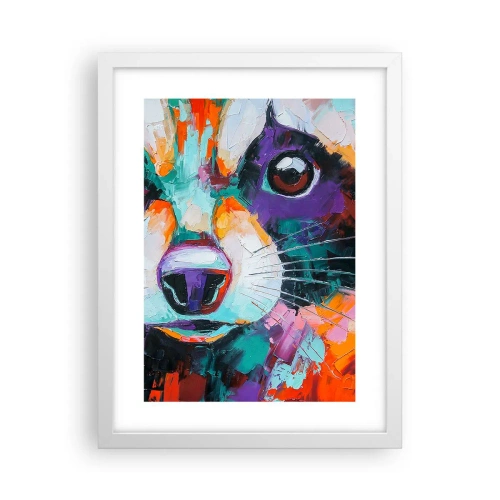 Póster en marco blanco - Solo buenas emociones - 30x40 cm