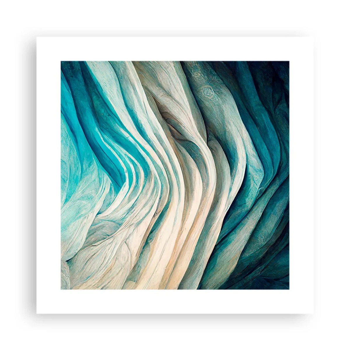 Póster - Azul insaciable - 40x40 cm