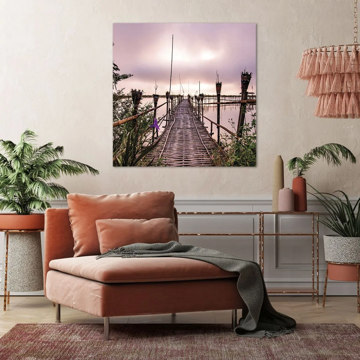 Cuadro sobre lienzo - Impresión de Imagen - La tranquilidad de Asia - 30x30 cm