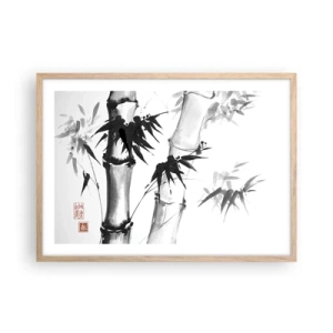 Póster en marco roble claro - Primer plano de Oriente - 70x50 cm