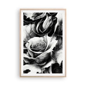 Póster en marco roble claro - Siempre como una reina - 61x91 cm