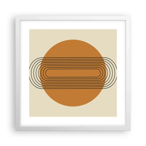 Póster en marco blanco - El plan perfecto - 40x40 cm