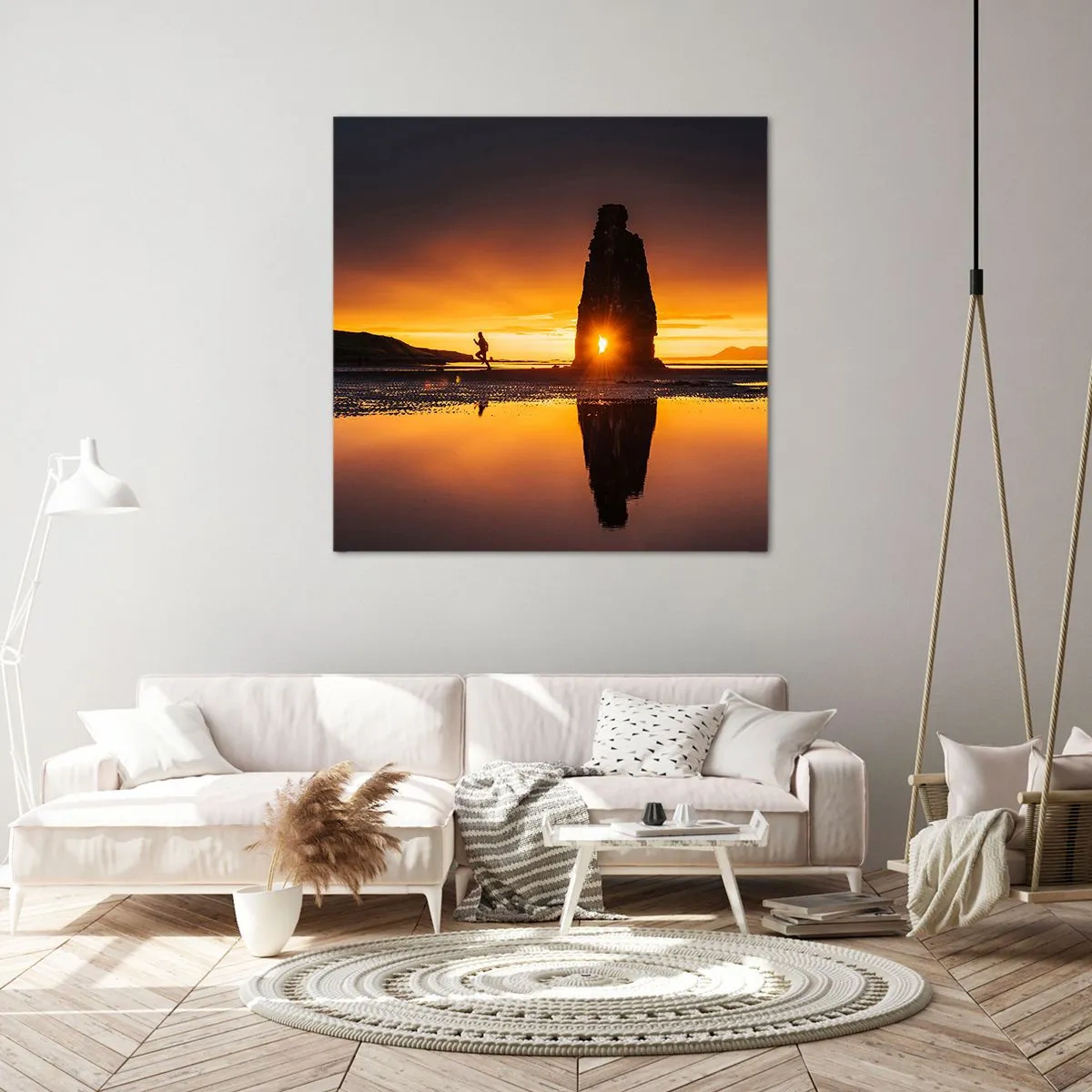 Cuadro sobre lienzo - Impresión de Imagen - Solo tú y la naturaleza - 60x60 cm