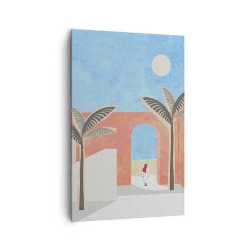 Cuadro sobre lienzo - Impresión de Imagen - Un día árabe - 80x120 cm