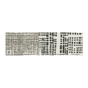 Muestra de fotomural Premium Canvas - Composición del tejido - Abstracción, Gráficos, Pedazo - 100x30 cm