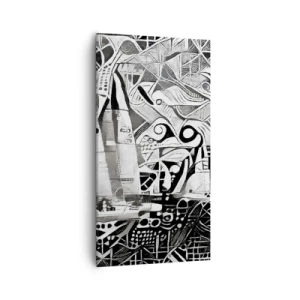 Cuadro sobre lienzo - Impresión de Imagen - Entre las olas - 55x100 cm