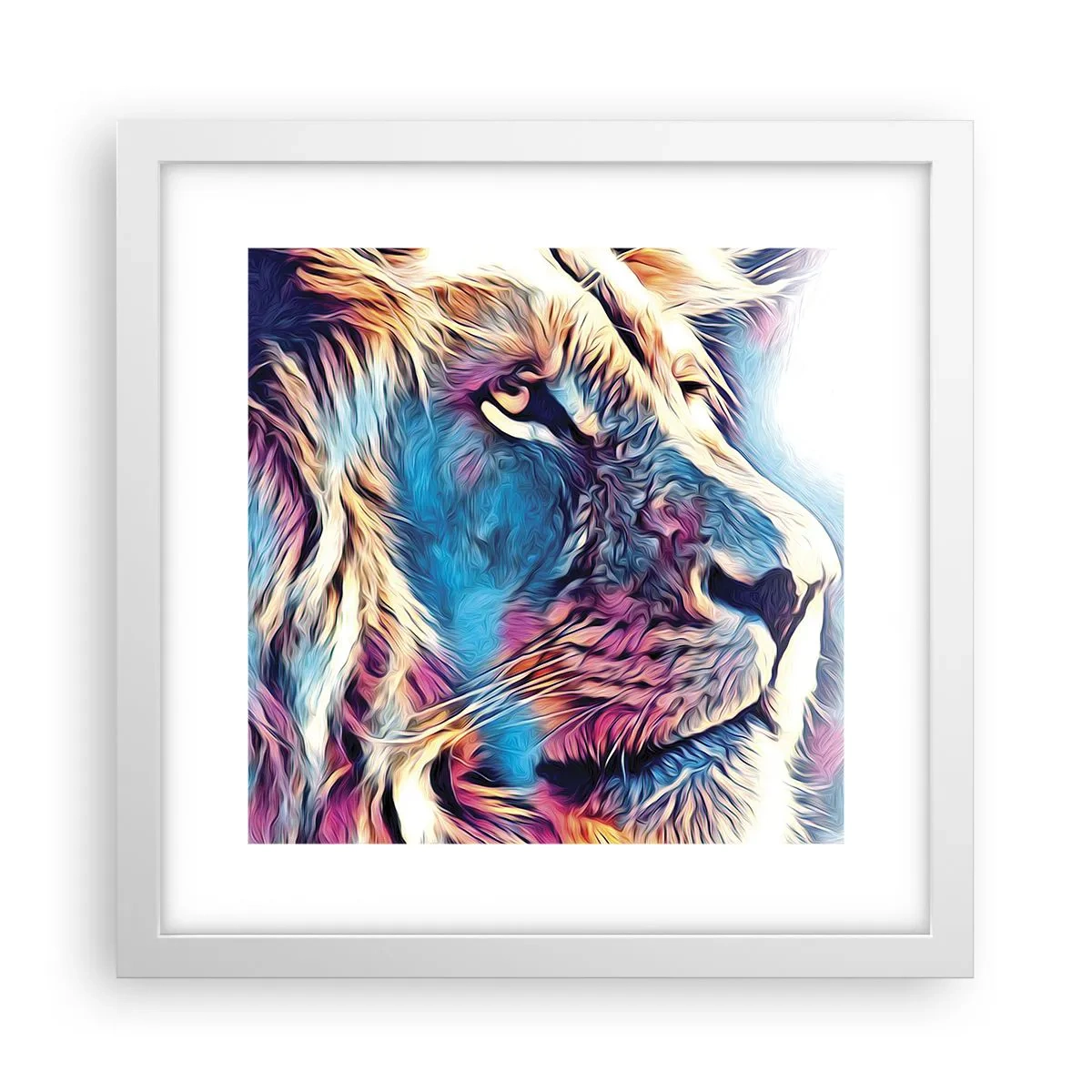 Póster en marco blanco - La sabiduría de la naturaleza - 30x30 cm