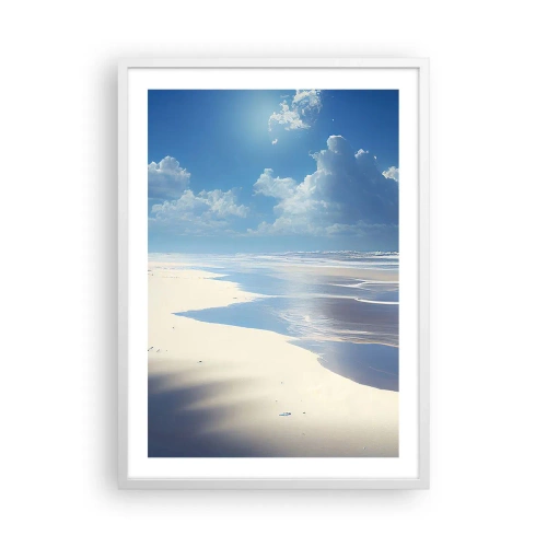 Póster en marco blanco - Vacaciones en el paraíso - 50x70 cm