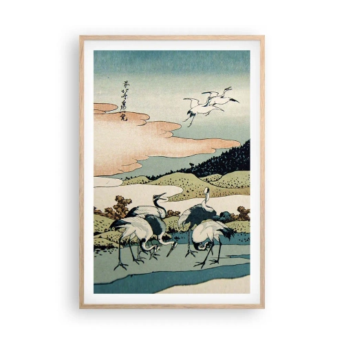 Póster en marco roble claro - Alma japonesa - 61x91 cm