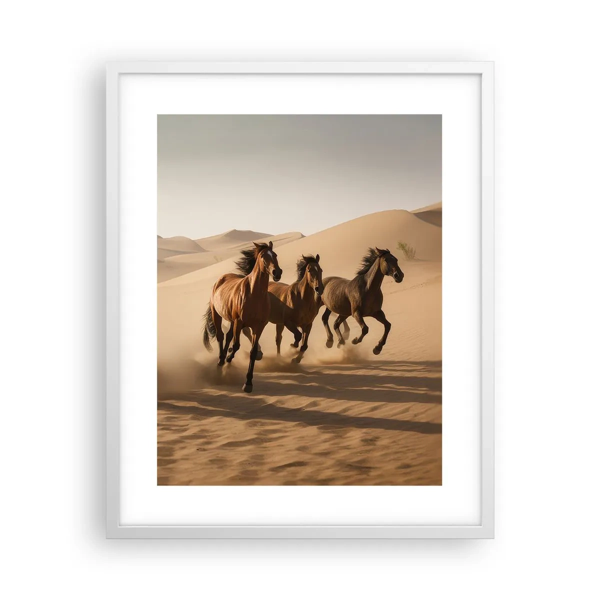 Póster en marco blanco - Libre como el viento - 40x50 cm