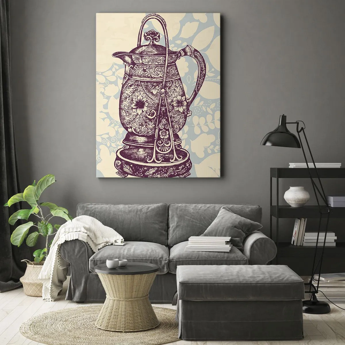 Cuadro sobre lienzo - Impresión de Imagen - La belleza de lo cotidiano - 65x120 cm