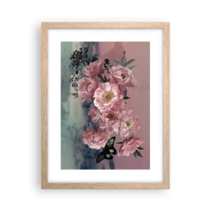 Póster en marco roble claro - La cúspide del romance - 30x40 cm