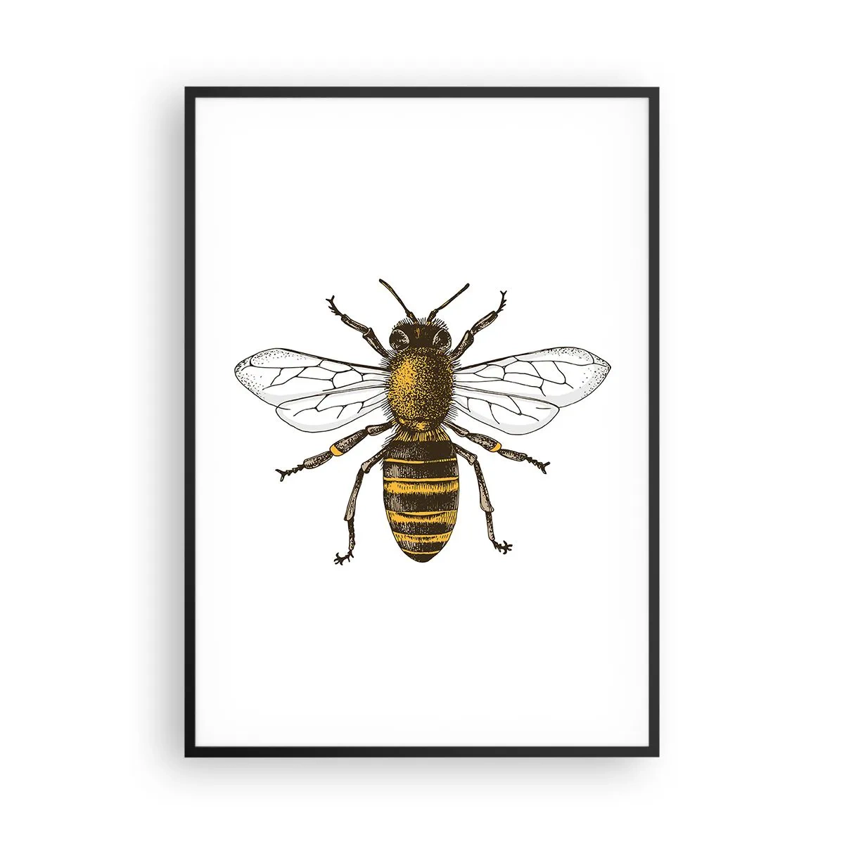 Póster en marco negro - Bondad natural - 70x100 cm