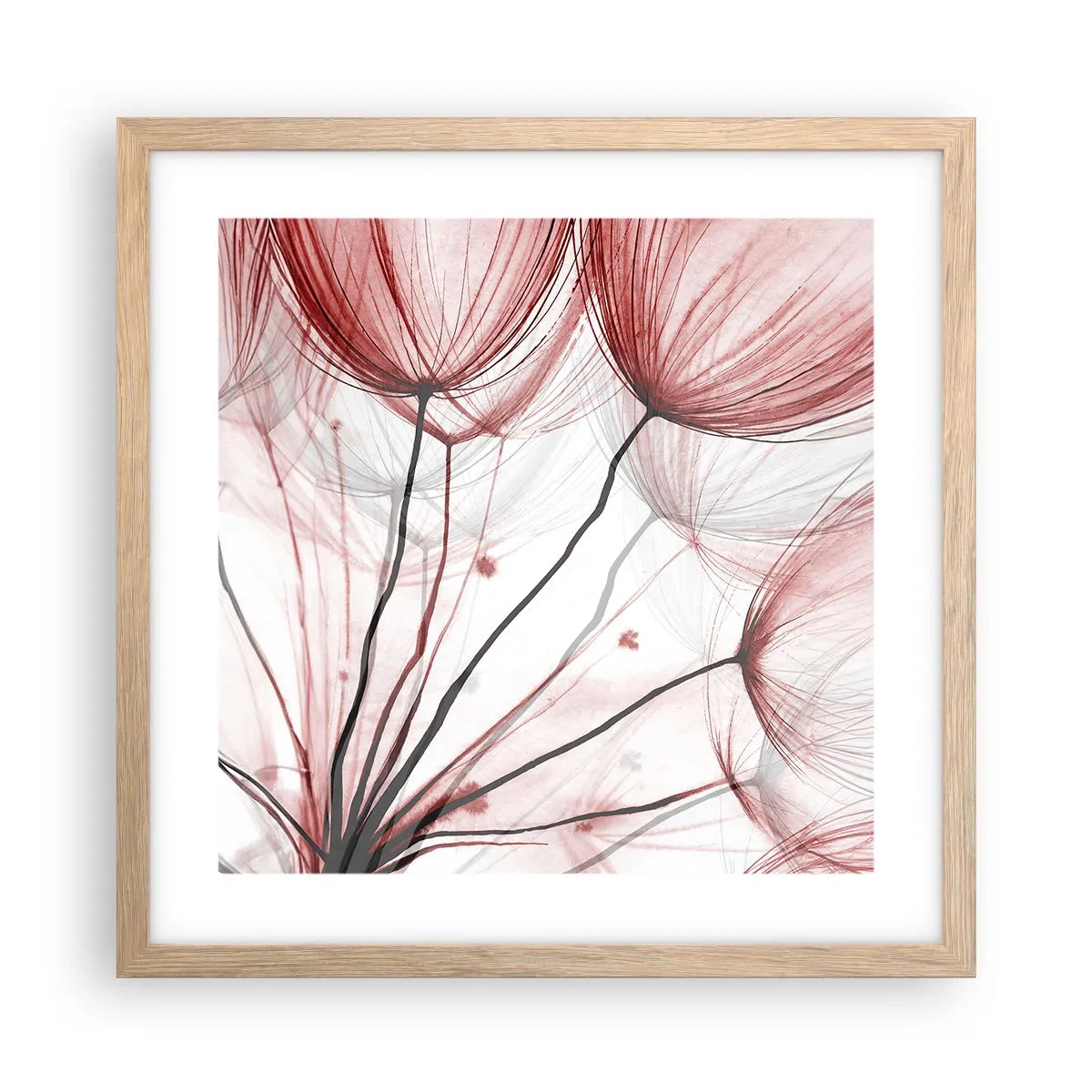 Póster en marco roble claro - Antes de partir - 40x40 cm