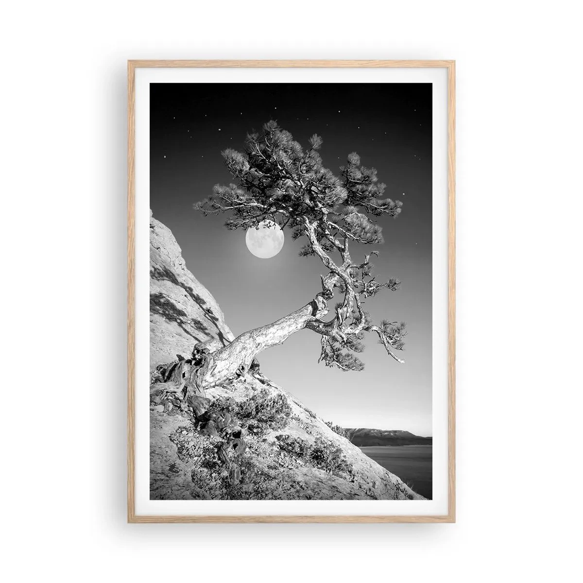 Póster en marco roble claro - Un guerrero victorioso - 70x100 cm