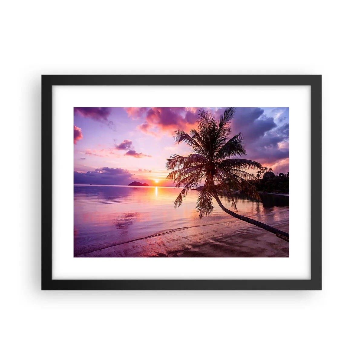 Póster en marco negro - Hermosura hasta el horizonte - 40x30 cm