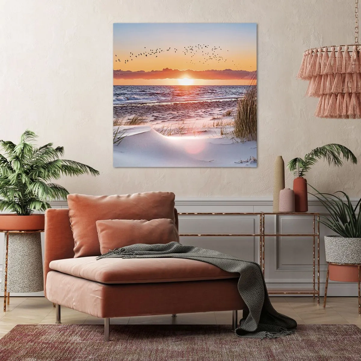 Cuadro sobre lienzo - Impresión de Imagen - Paisaje horizontal - 40x40 cm