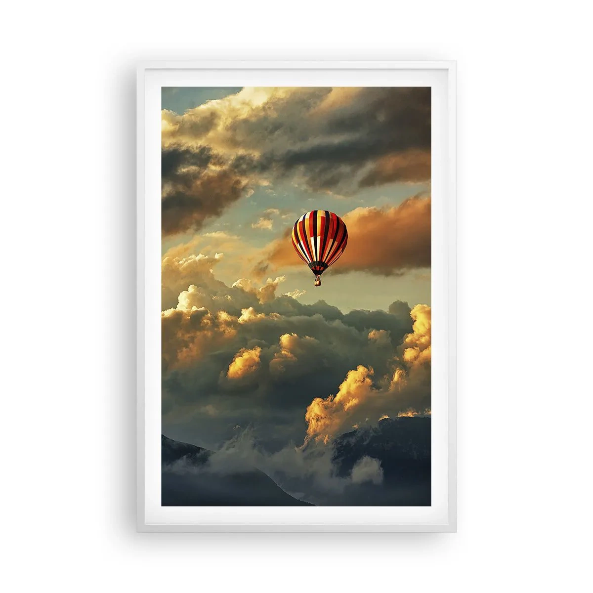 Póster en marco blanco - Vuelo porque quiero - 61x91 cm