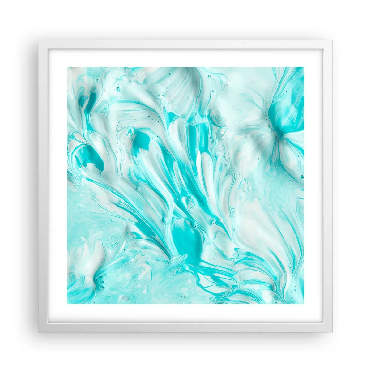 Póster en marco blanco - Juntos para siempre - 50x50 cm