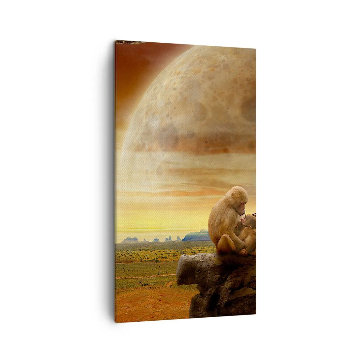 Cuadro sobre lienzo - Impresión de Imagen - El amor es igual en todas partes - 45x80 cm