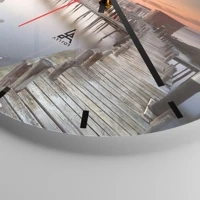 Esfera sin numeración, con rayas