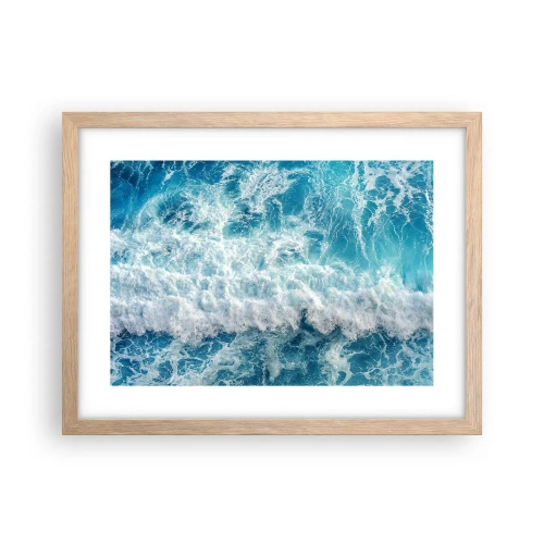 Póster en marco roble claro - Alegre y con mucho brío - 40x30 cm