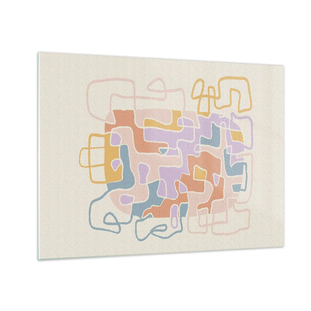 Cuadro sobre vidrio - Impresiones sobre Vidrio - Laberinto - una alegre aventura - 70x50 cm