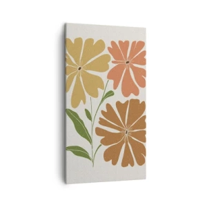 Cuadro sobre lienzo - Impresión de Imagen - Naturaleza y geometría - 45x80 cm