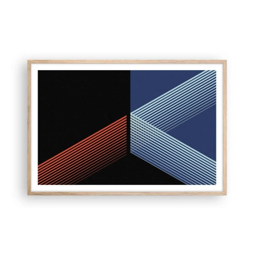 Póster en marco roble claro - La rectitud - 91x61 cm