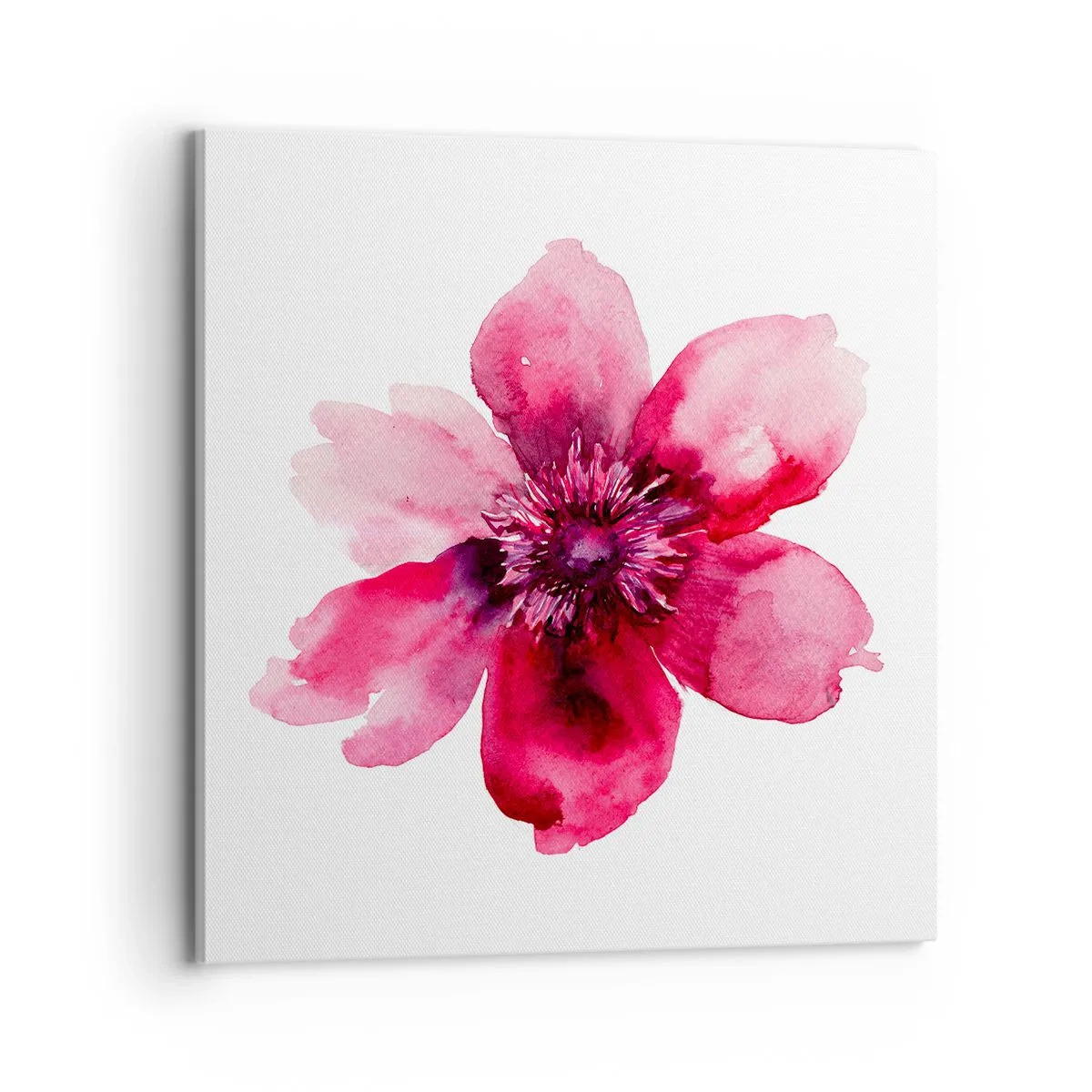 Cuadro sobre lienzo - Impresión de Imagen - Un beso con aroma a carmín - 70x70 cm