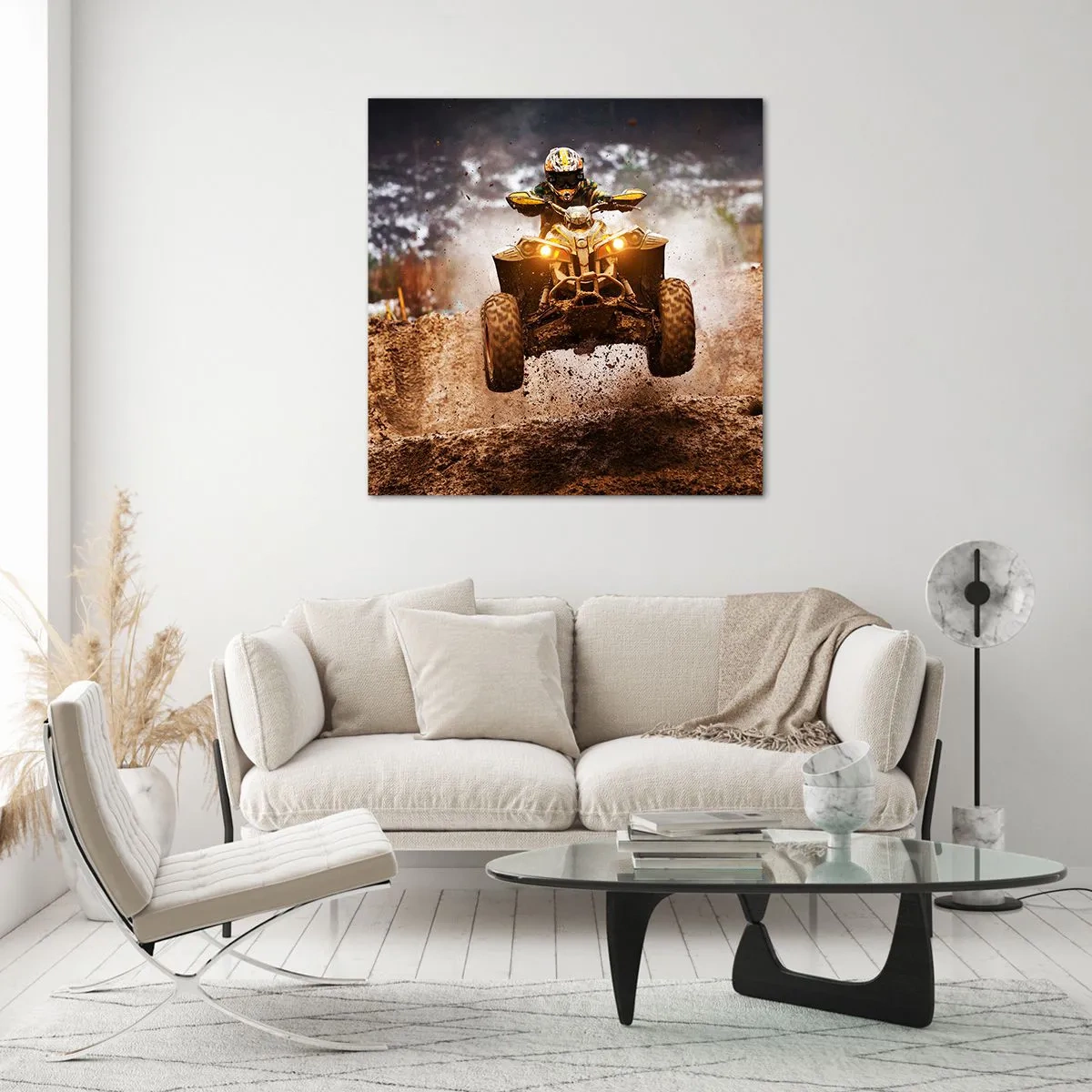 Cuadro sobre vidrio - Impresiones sobre Vidrio - Sin riesgo no hay diversión - 60x60 cm