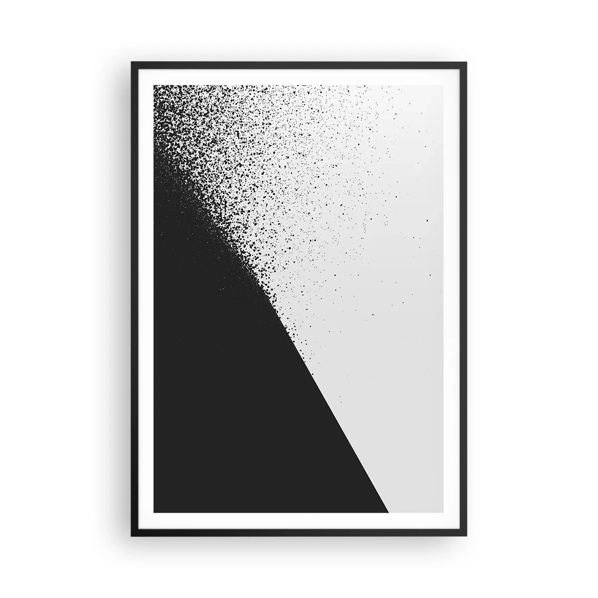 Póster en marco negro - Cada vez más rápido, cada vez más alto - 70x100 cm