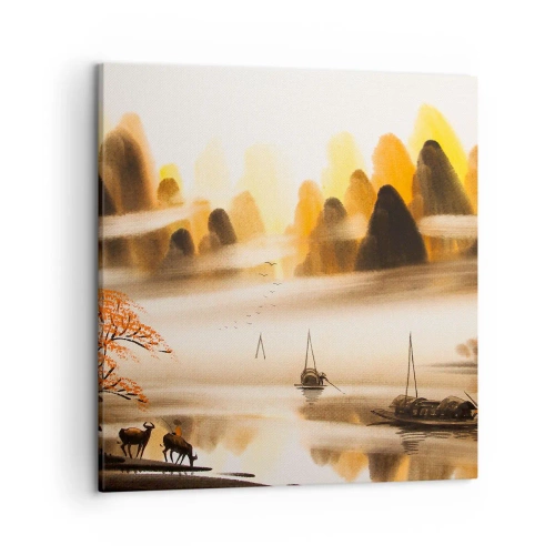Cuadro sobre lienzo - Impresión de Imagen - Más allá del Lejano Oriente - 50x50 cm