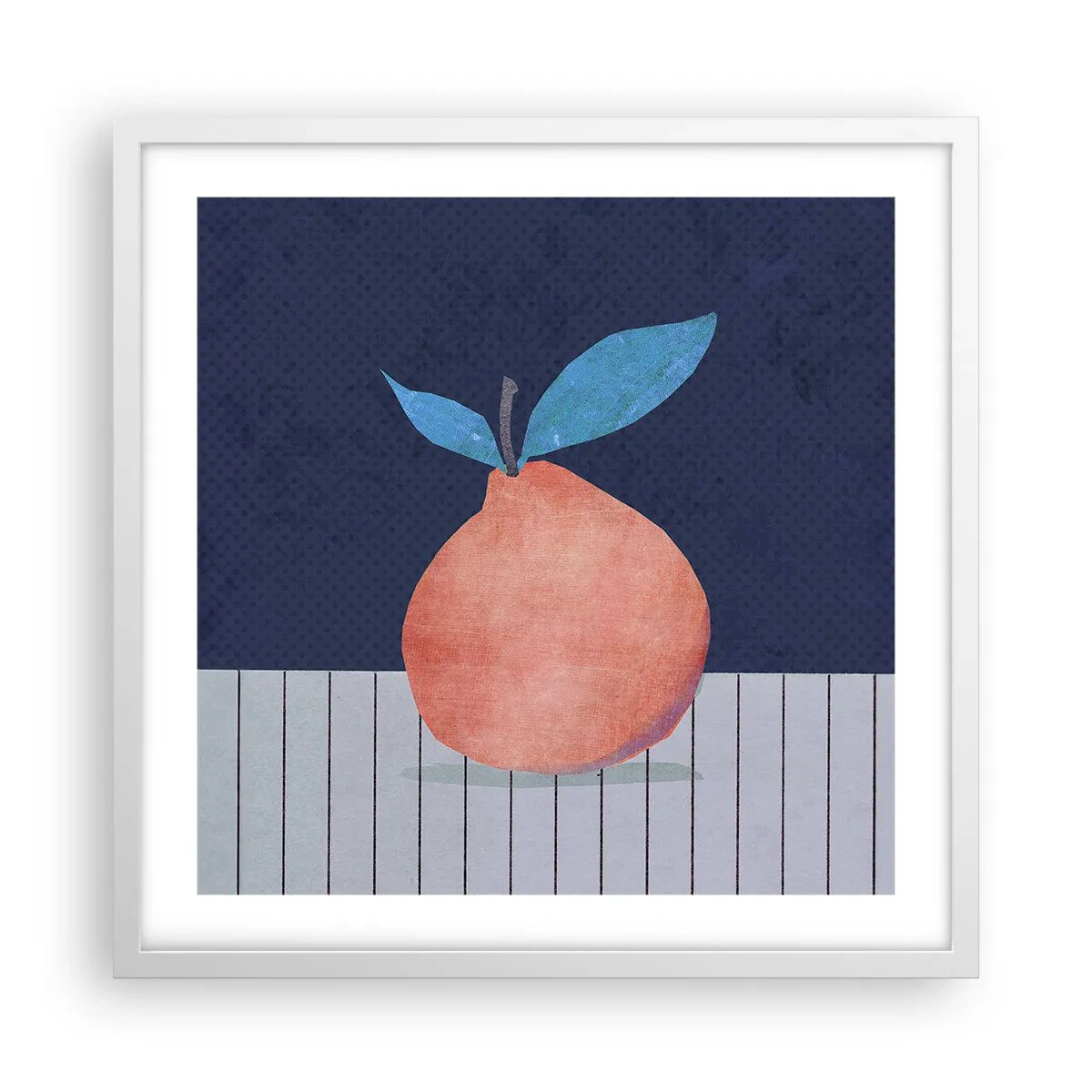 Póster en marco blanco - Convexidad y plano - 50x50 cm