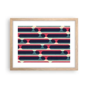 Póster en marco roble claro - Profundidad y relieve - 40x30 cm