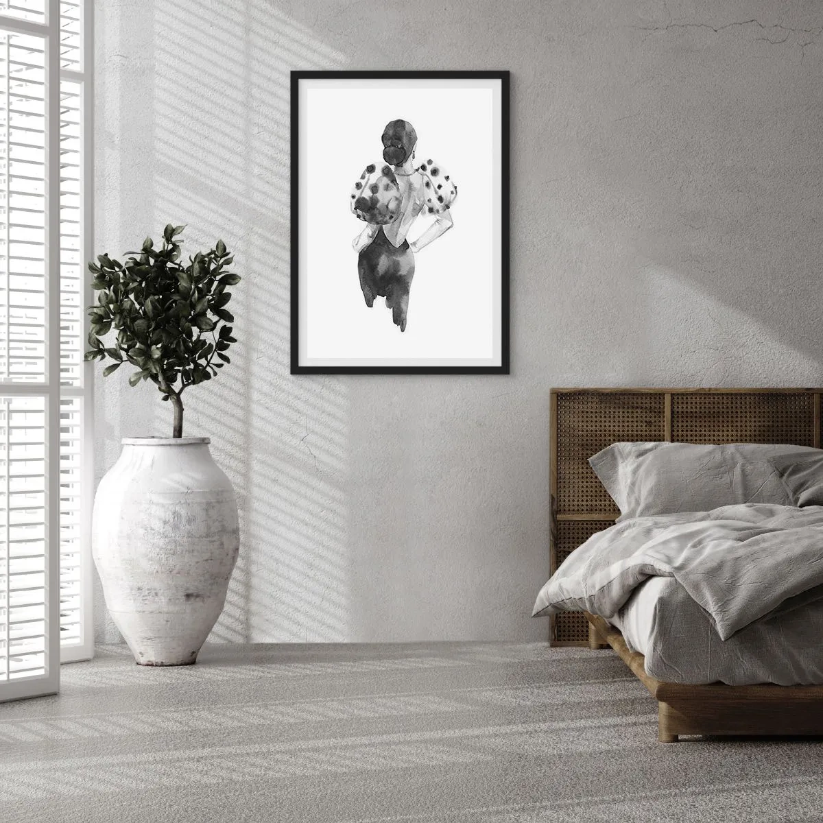 Póster en marco negro - Pasa justo por aquí - 61x91 cm