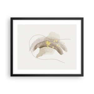 Póster en marco negro - Encontrado en el espacio - 50x40 cm